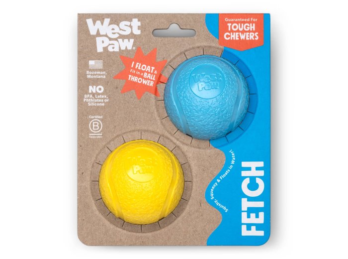 Boundr® 2-Pack Dog Toy Ball for Play, Chew, and Fetch Glow