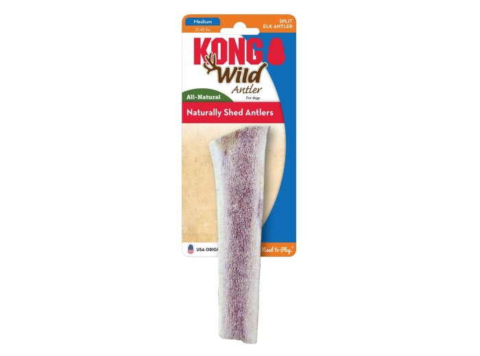 KONG Wild Antler Dog Chew Split 1ea/MD