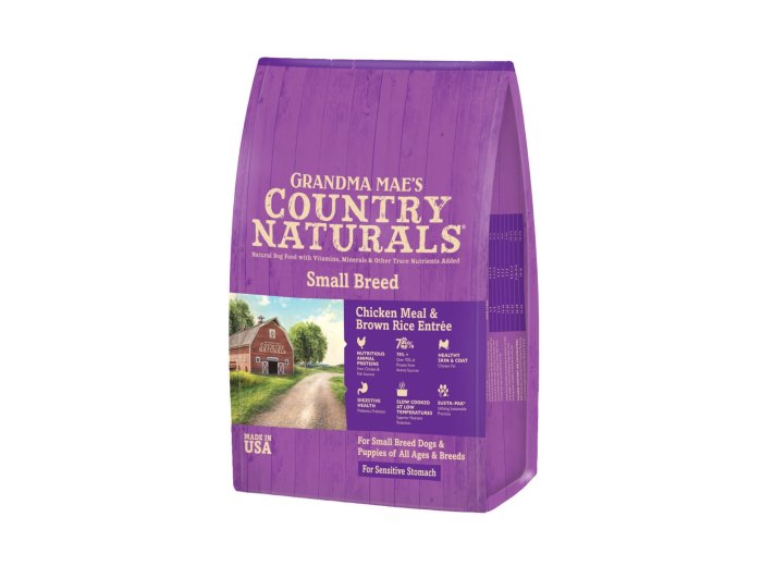 Grandma Mae's Country Naturals Small Breed Sensitive Stomach Dry Dog Food Chicken & Rice, 1ea/12 lb