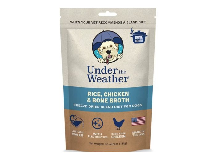 Under The Weather Bland Diet For Dogs Chicken/Rice/Bone Broth 6.5oz.