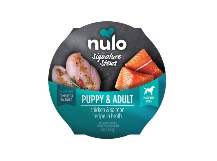 Nulo Signature Stew Puppy & Adult Dog Food Chicken & Salmon 6oz. (Case of 16)