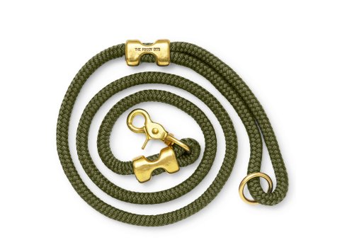 Olive Marine Rope Dog Leash Petite 5 feet