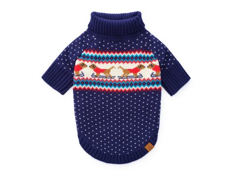 Gray Malin x TFD Hit the Slopes Holiday Dog Sweater XL