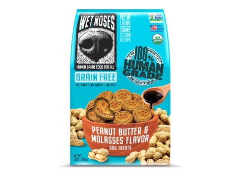 Wet Noses Dog Grain Free Peanut Butter Molasses 14oz.