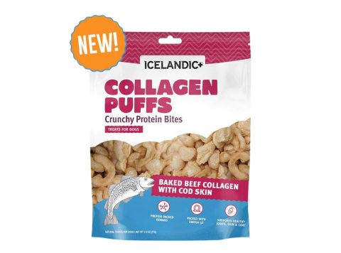 Icelandic Dog Collagen Puffs Bites With Fish 2.5oz.