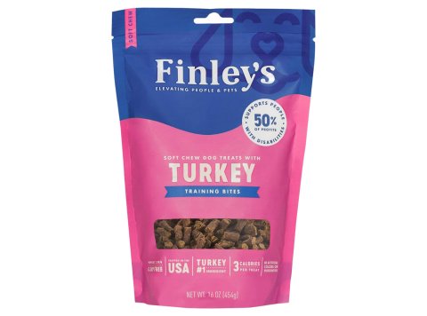 Finleys Dog Soft Chew Training Bites Turkey 16oz.