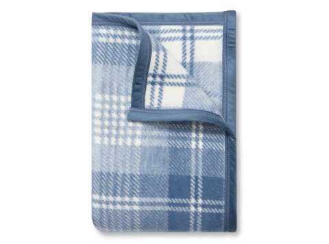 Blue Frost Plaid Blanket Mini