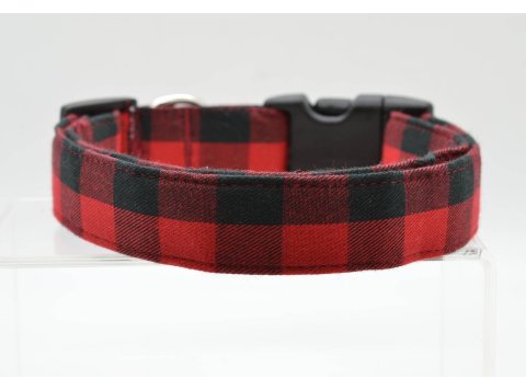 Red & Black Buffalo Plaid Collar X-Large