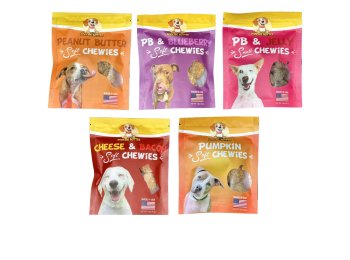 Baked Dog Treat Soft Chewy Collection 1.5oz PB & Blueberry