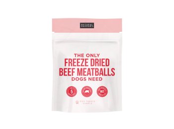 The Only Freeze Dried Beef Meatballs Dogs Need Sample Bag - Approx. 1 oz