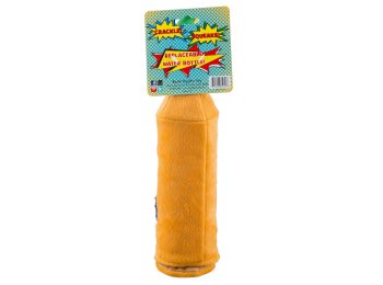Grrrona Beer Water Bottle Crackler Toy Squeaker Dog Toy
