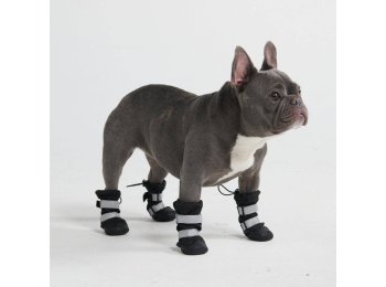 Flex Shell Water-resistant Dog Boots - Black B (5.1cm-6.0cm / 2.1"-2.3")
