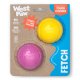 Boundr® 2-Pack Dog Toy Ball for Play, Chew, and Fetch Glow