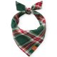 Holly Jolly Flannel Holiday Dog Bandana Large