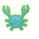 DuraForce Crab Tiger - Blue/Green, Durable, Squeaky Dog Toy