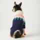 Fair Isle Bobble Holiday Dog Sweater M