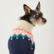 Fair Isle Bobble Holiday Dog Sweater M