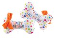 Happy Birthday Bones Squeaker Dog Toy Large