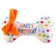 Happy Birthday Bones Squeaker Dog Toy Large