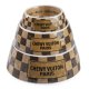 Checker Chewy Vuiton Bowl - 3 Sizes!! Dog Bowls Medium