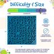 Jigsaw Design Emat Enrichment Licking Mat Blue