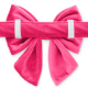 Hot Pink Velvet Lady Dog Bow Small
