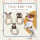 All Natural, Triple Stitched Pet Tug Toy. Durable, pet-safe Moose Tug