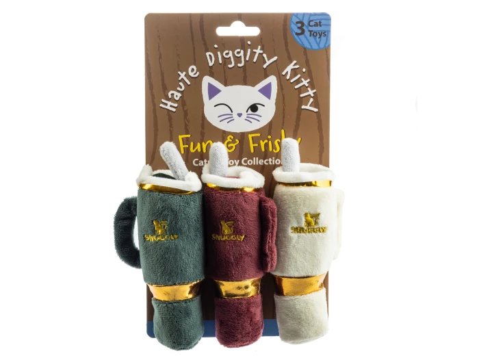 Snuggly Cup Stocking Stuffers Christmas Cat Nip Toys