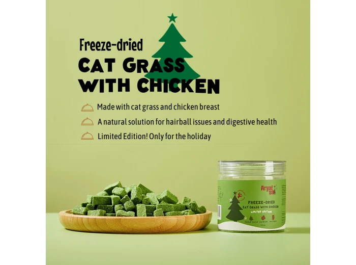 Freeze-Dried Cat Grass