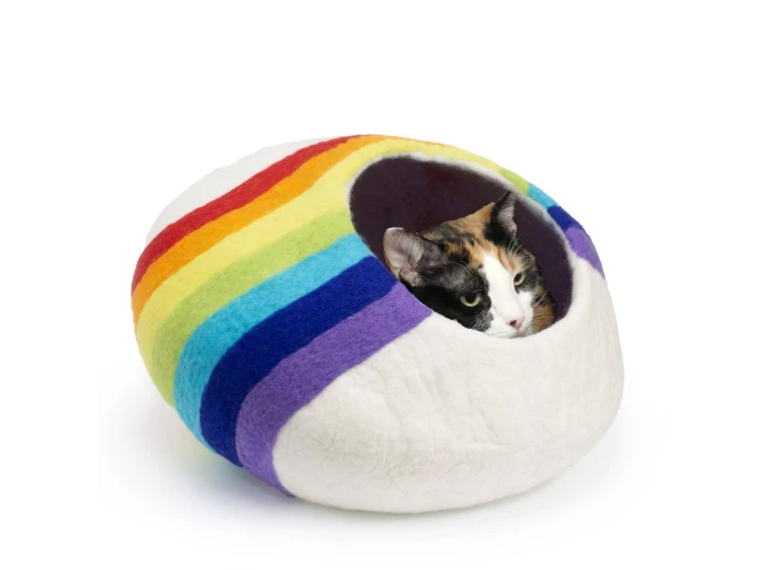 Rainbow Eco Kitty Cave - Cat Cave PACKAGE FREE (NO bag)