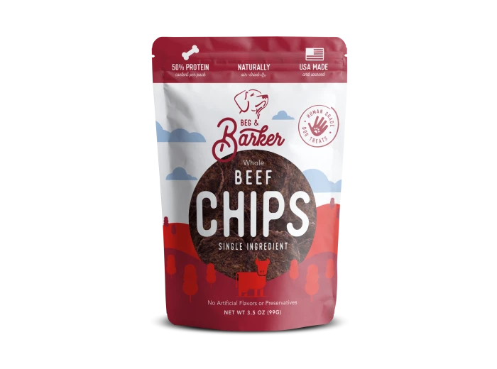 Single Ingredient Beef Chips for Dogs 3.5oz