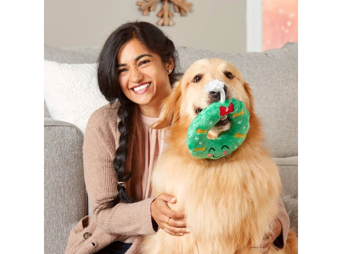 Howliday Christmas Wreath Dog Toy