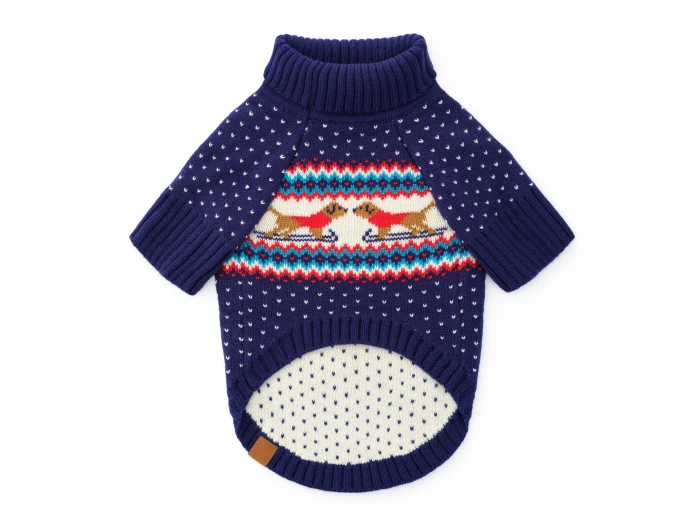 Gray Malin x TFD Hit the Slopes Holiday Dog Sweater XXL