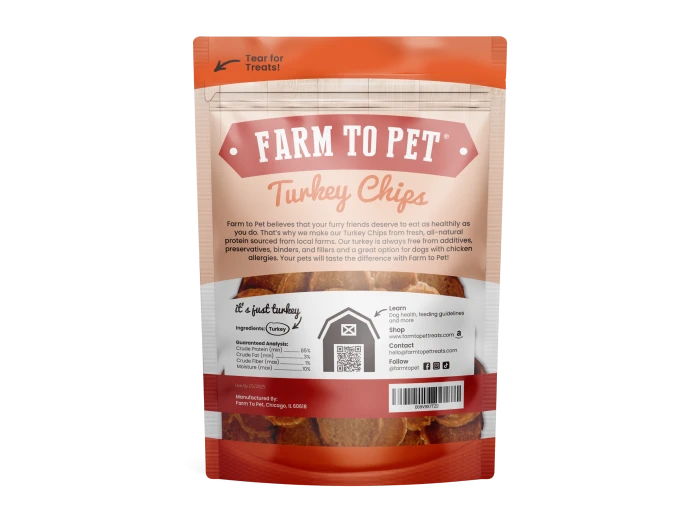 Turkey Chips Dog Treats 4oz