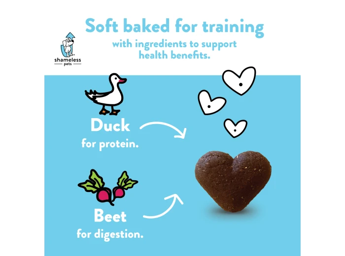 Duck Duck Beet Soft Baked Dog Treats