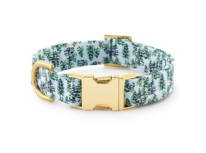 Gray Malin x TFD Snowy Pines Dog Collar S