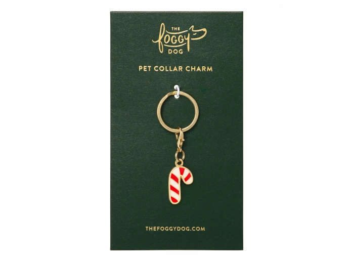 Candy Cane Collar Charm
