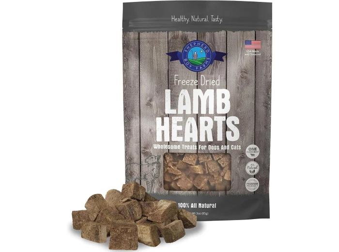 Freeze Dried Lamb Heart Treats 3 oz