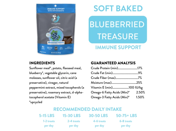 Blueberried Treasure Soft Baked Dog Treats