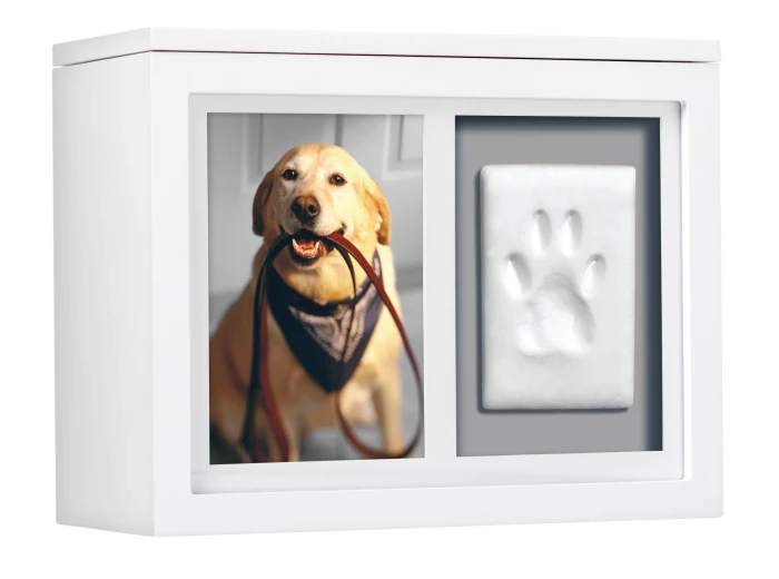 Pet Memory Box & Pawprint Impression Kit Espresso