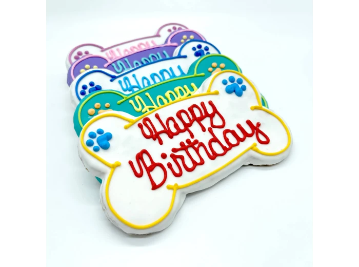 Birthday Bone Crunchy Oat Cookie Assortment ColorCelebration