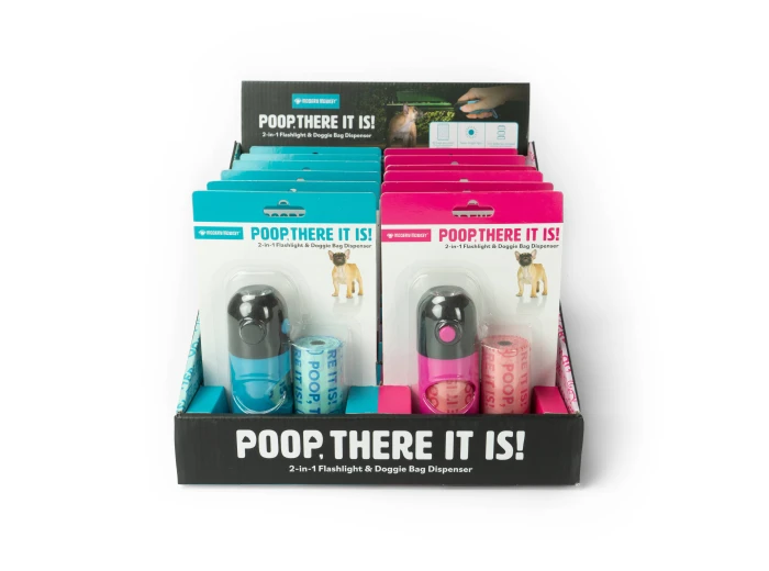 Poop, There It Is! 2-in-1 Flashlight & Doggie Bag Dispenser