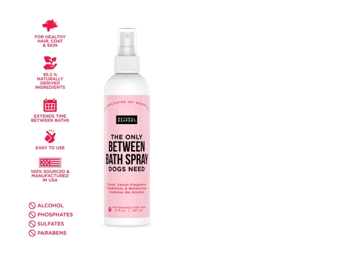 The Only Between Bath Spray Dogs Need - Floral & Coconut 8 ounce