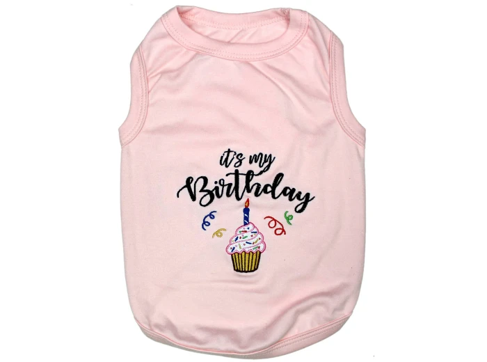 Birthday Girl Dog T-Shirt XS