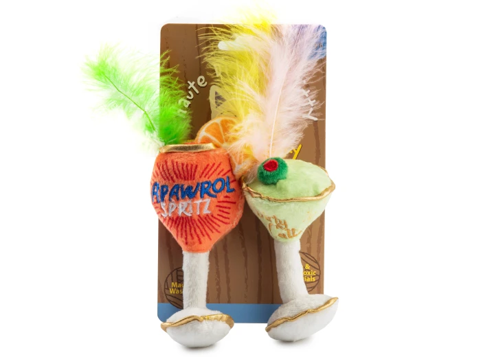 Kitty Cocktails (2 cocktails) Organic Catnip Toys