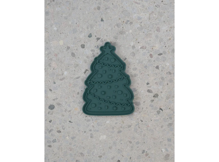 Christmas Tree Enrichment Lick Mat with Silicone Spatula