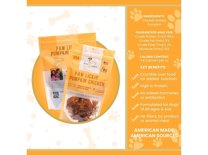 Paw Lickin' Pumpkin Chicken 12oz Bag
