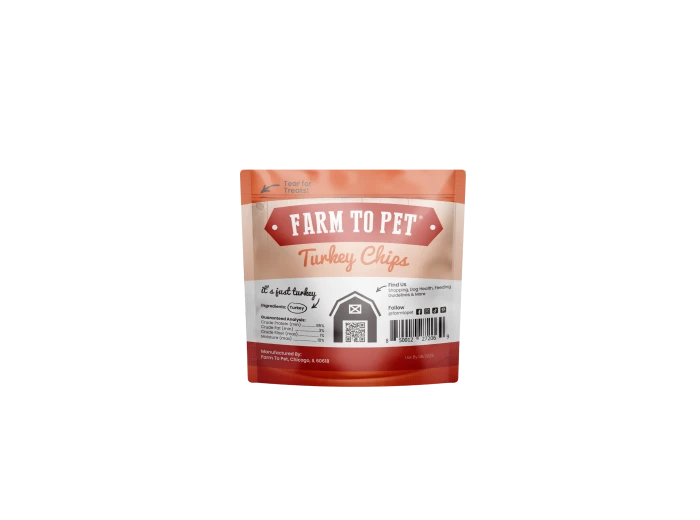 Turkey Chips Snack Packs for Dogs (24)