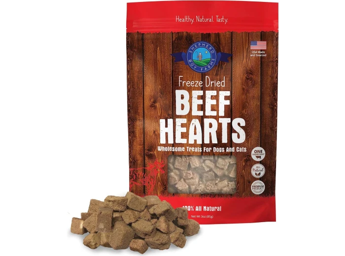 Freeze Dried Beef Heart Treats 3oz