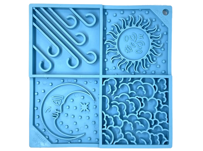 Sky Design eMat Enrichment Lick Mat Light Blue Sky emat